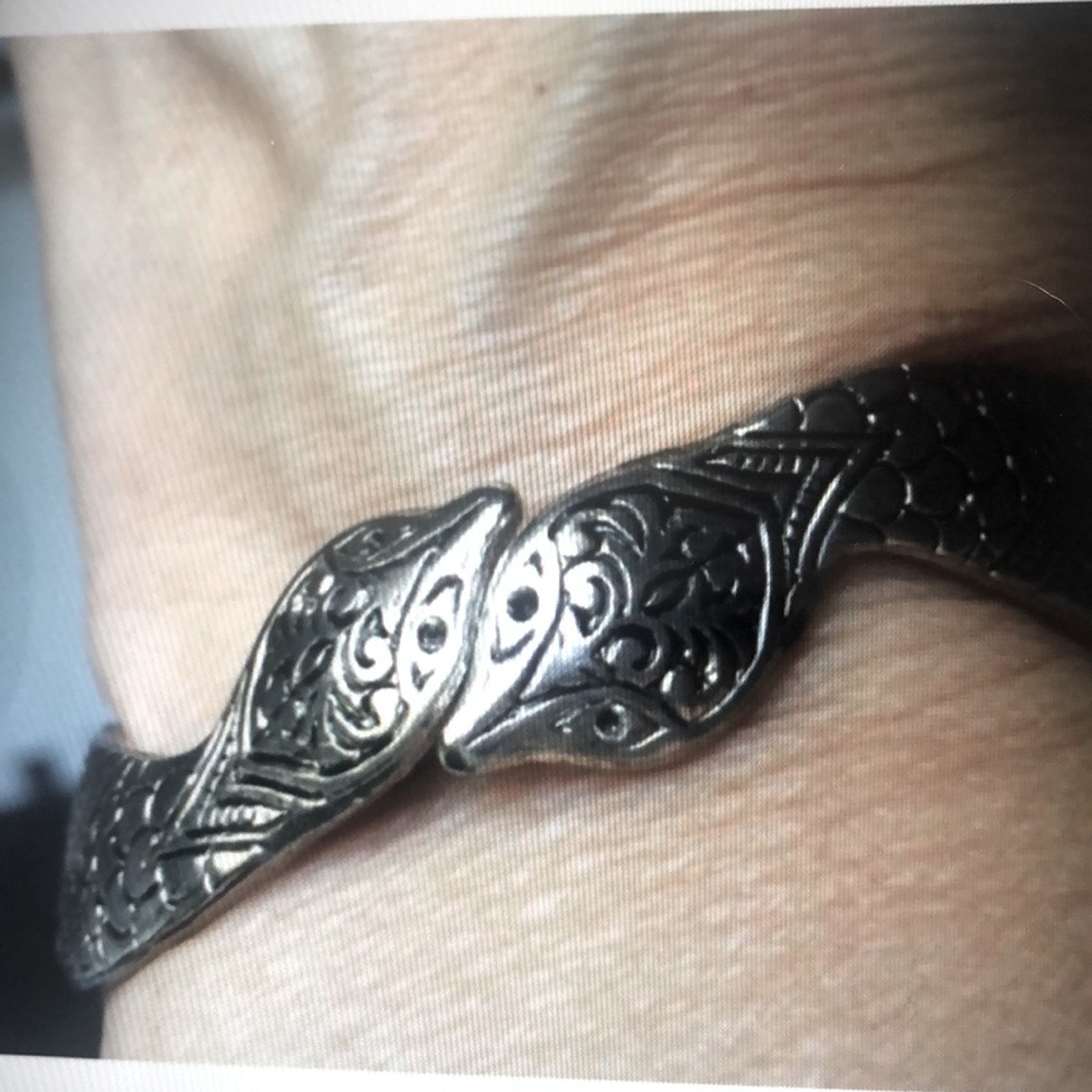 snake bracelet 2 head snake bangle bracelet
